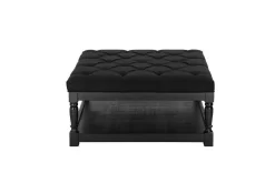 Athena Square Coffee Table In Black - Shatana Home Z-ATHENA-SQ CT BLACK -Home Haven Deals z athena sq ct black 2