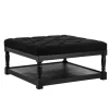 Athena Square Coffee Table In Black - Shatana Home Z-ATHENA-SQ CT BLACK